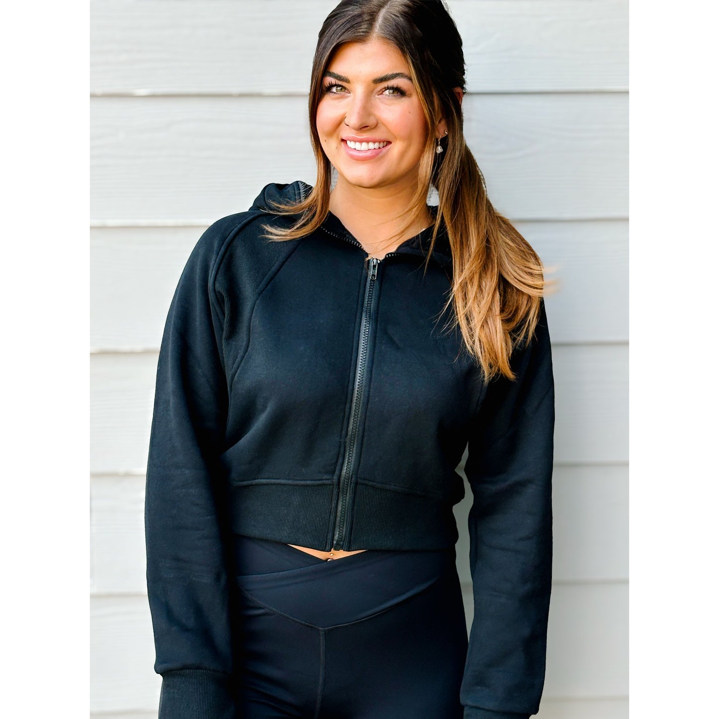 Deva Cropped Hooded Jacket