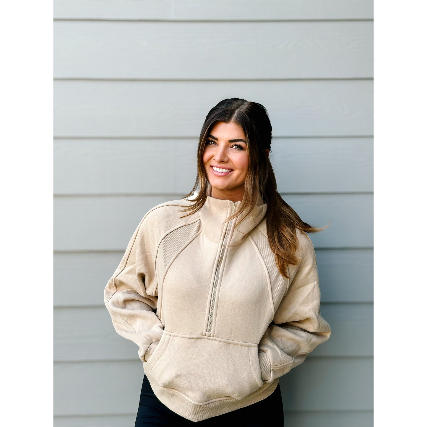 Go-To Funnel Neck Half Zip