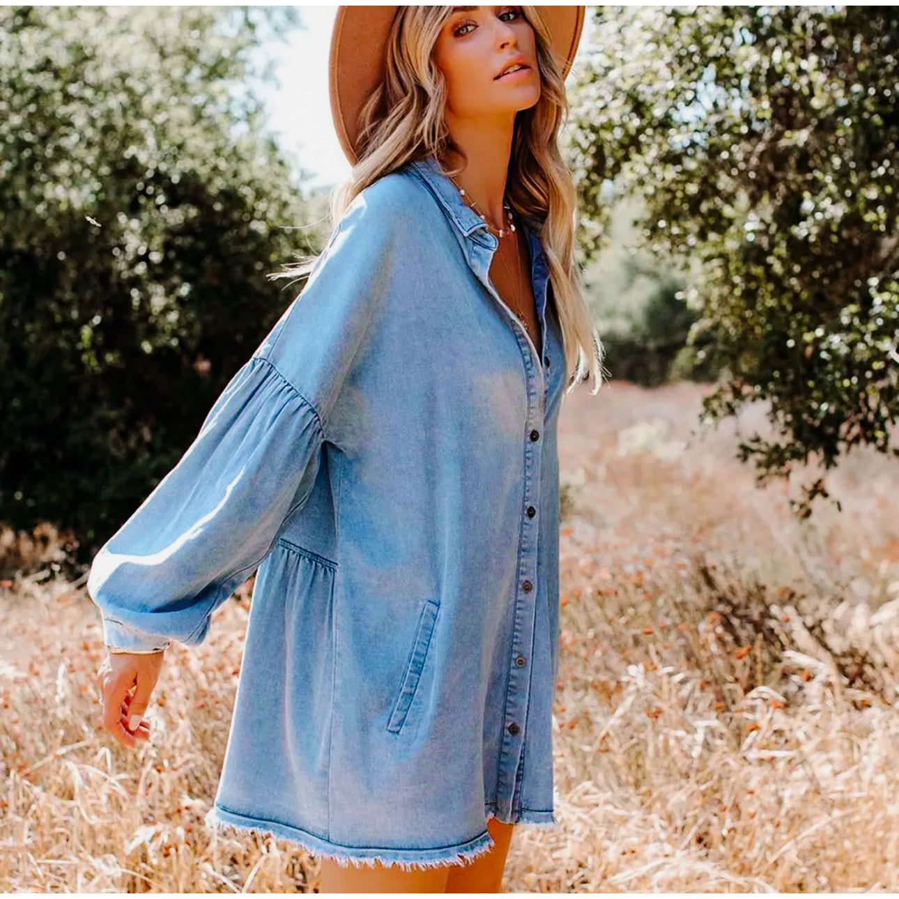 Choosing Love Denim Mini Dress