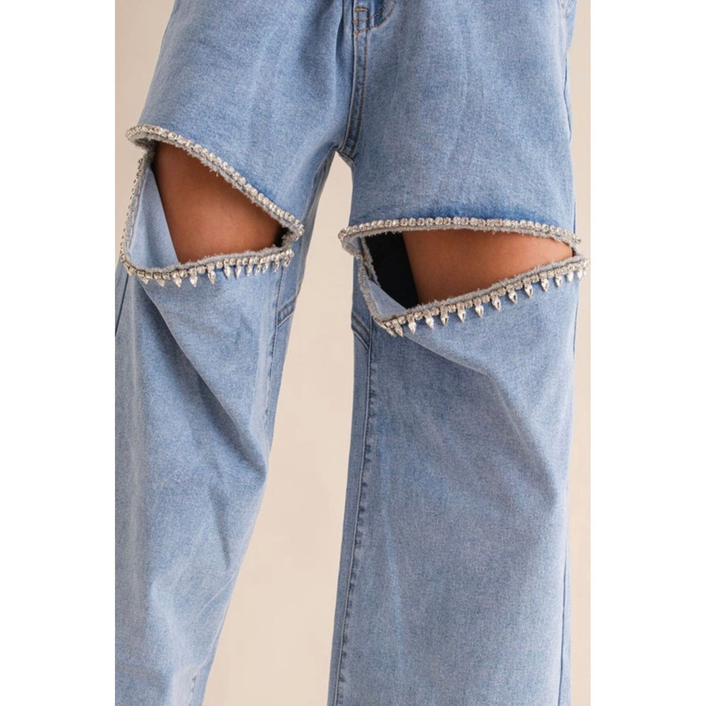 Adore You Rhinestone Denim Jeans