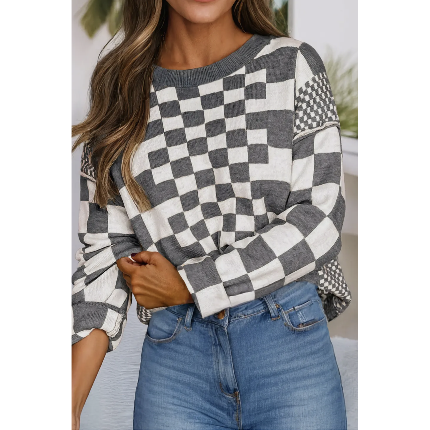 Checkered Sweater