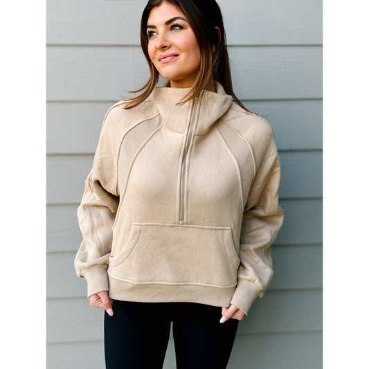 Go-To Funnel Neck Half Zip