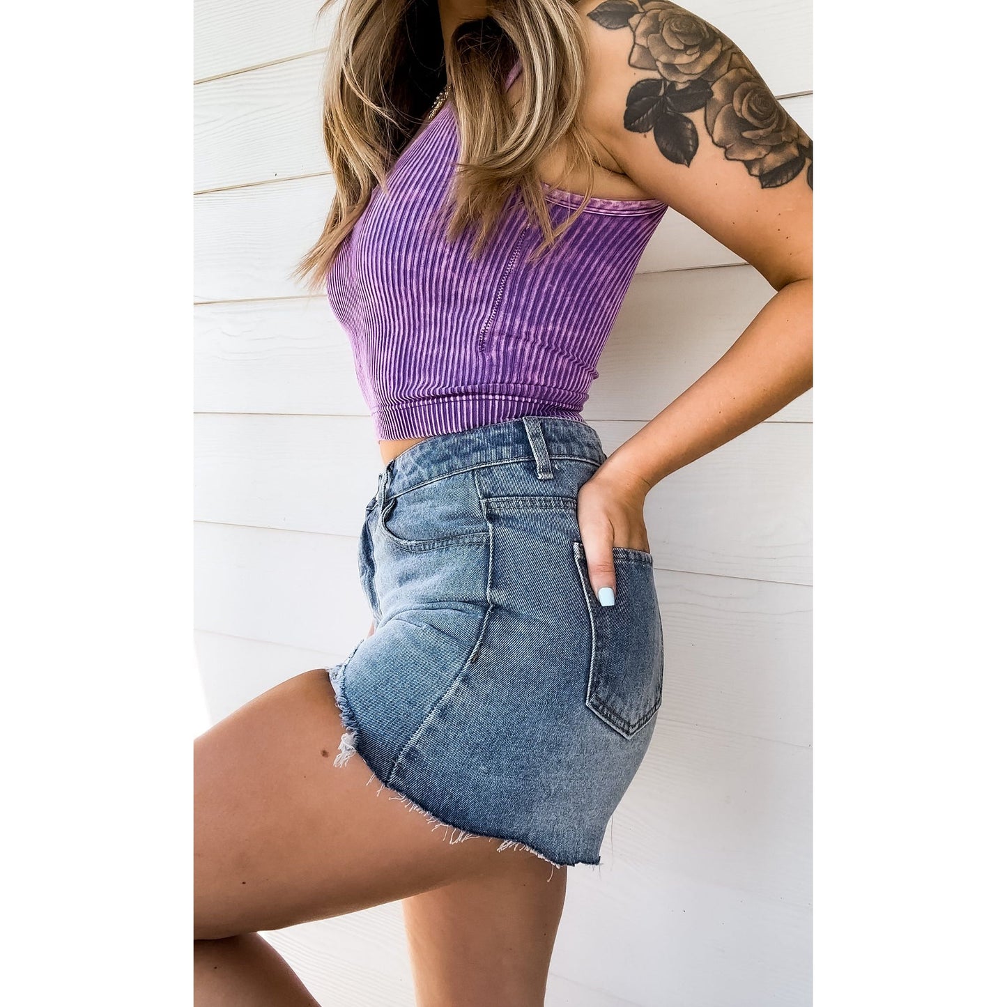 Heart Desire High Rise Jean Shorts