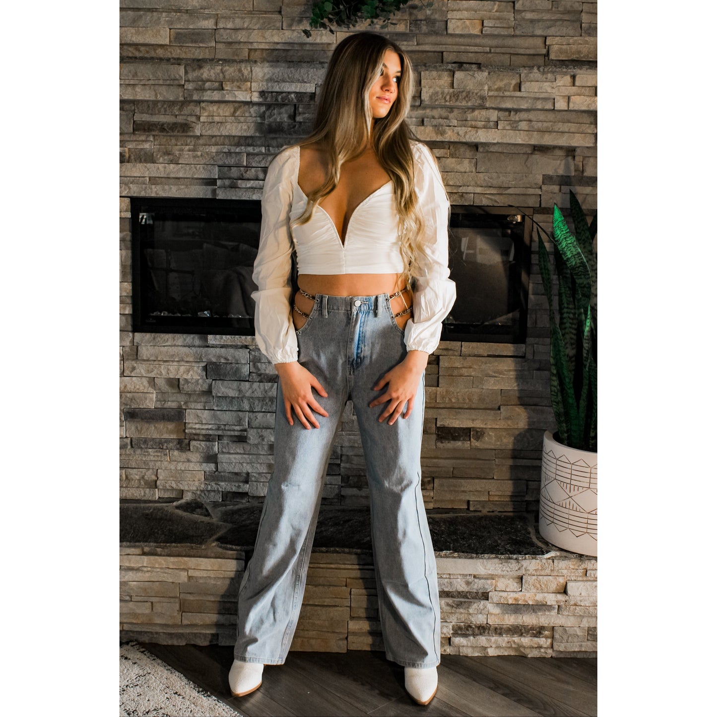 90s Chic Wide Leg Jeans