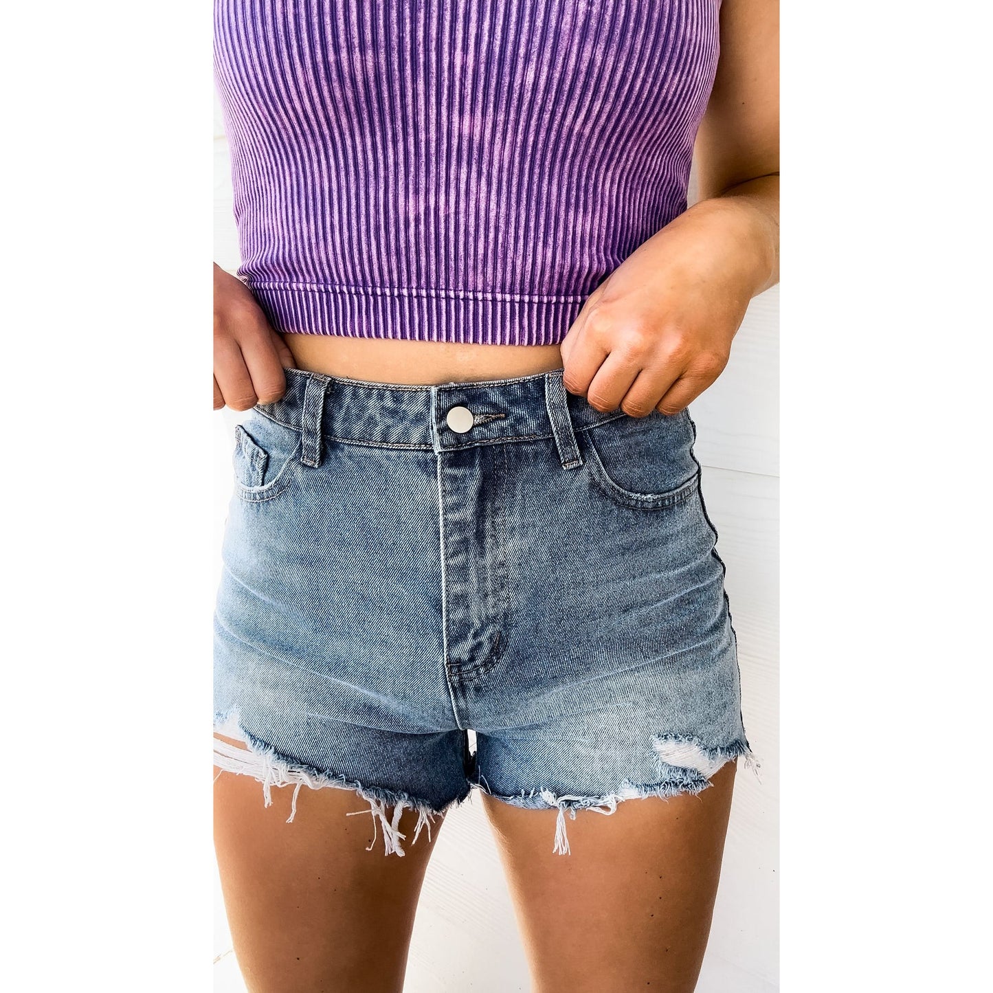 Heart Desire High Rise Jean Shorts