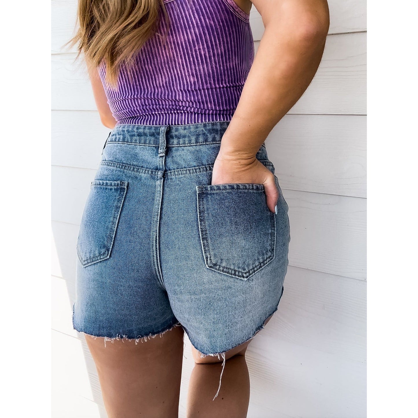 Heart Desire High Rise Jean Shorts