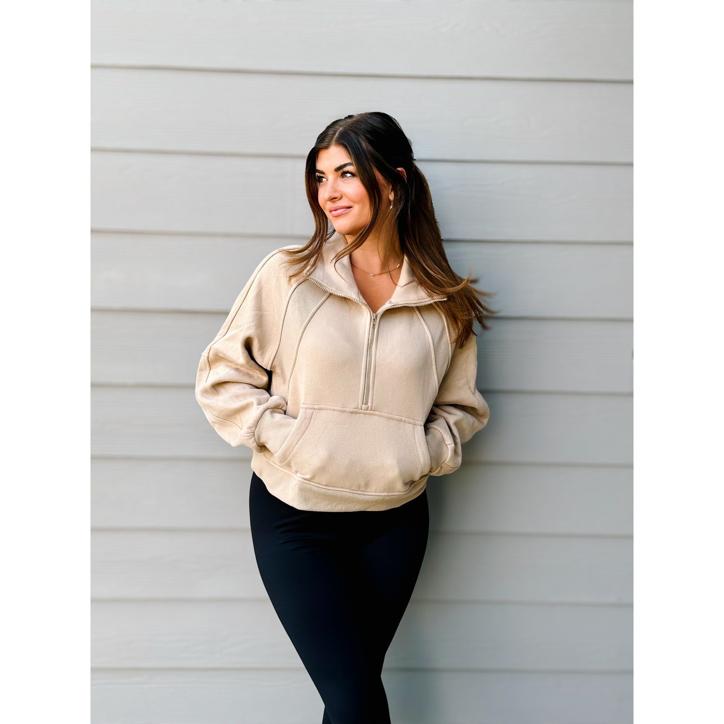 Go-To Funnel Neck Half Zip