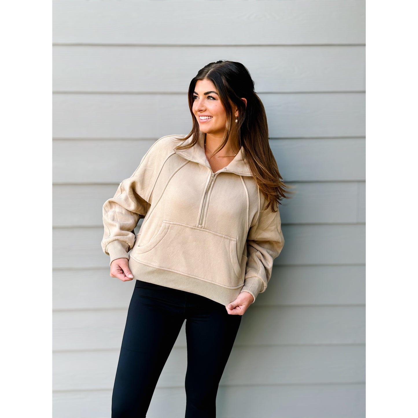 Go-To Funnel Neck Half Zip