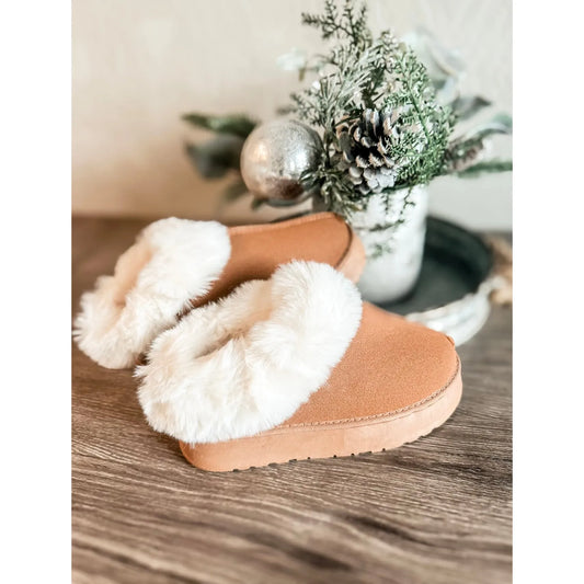 Chestnut Platform Slippers