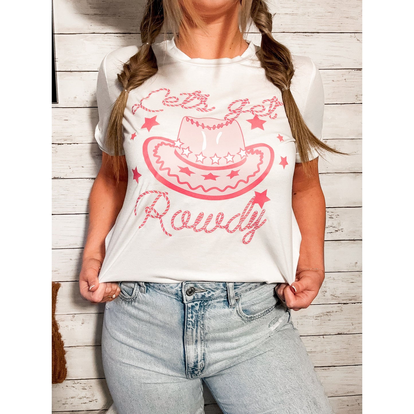 'Let's Get Rowdy' Cowgirl Tee