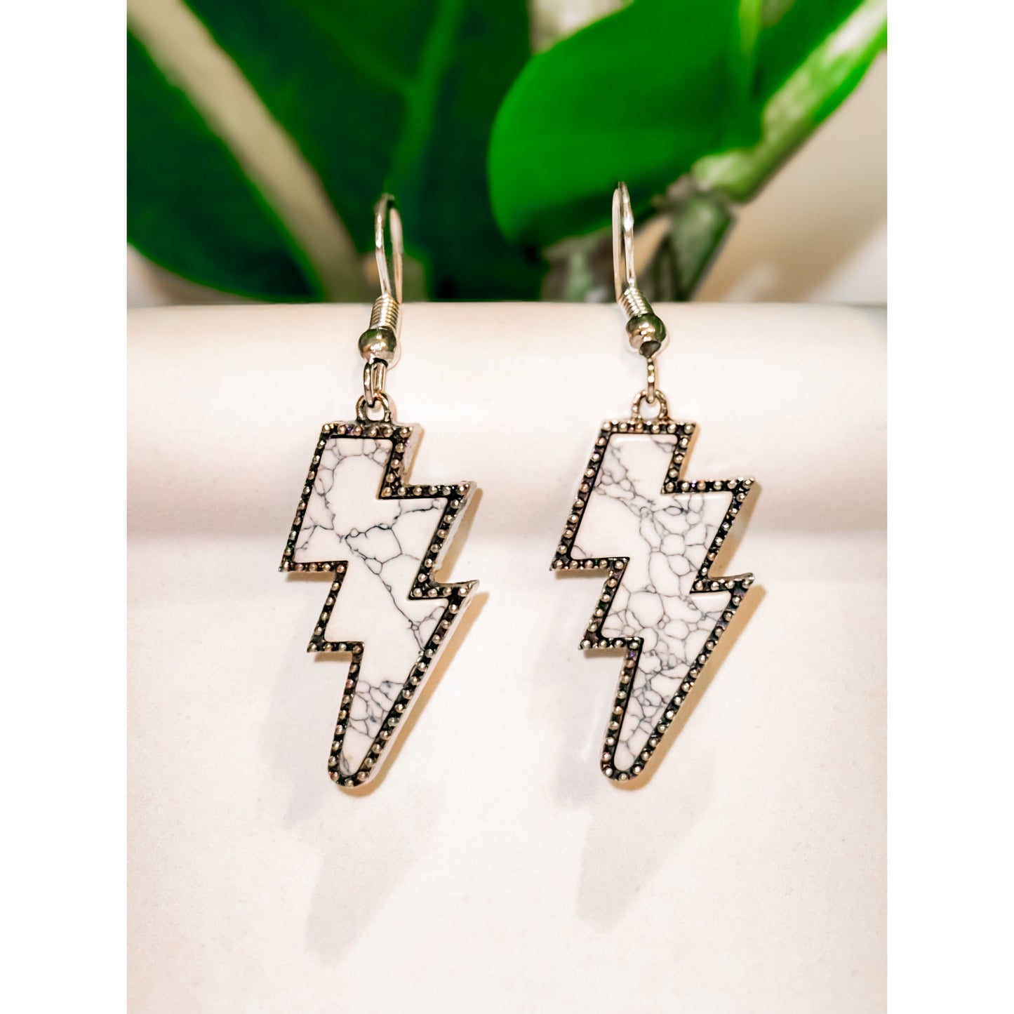 Retro Marble Lighting Earrings